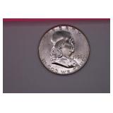 1958 P Franklin Half Dollar Coin