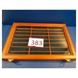 Wood & Glass Knife Display Case
