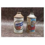1940s - 1950s Godcrest & Cooks Dome Top Beer Cans