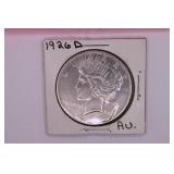 1926 D Peace Silver Dollar Coin