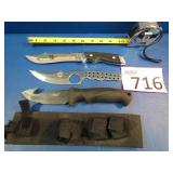 Camillus Titanium / Two Unbranded Knives