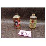 1940s-1950s Gerst & Champagne Velvet Beer Cans