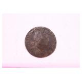 1697 William III Half Penny Coin