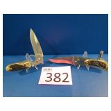 Two USA Lock Blade Knives