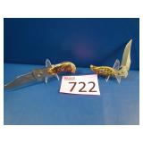 Two USA Lock Blade Knives