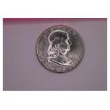 1958 P Franklin Half Dollar Coin