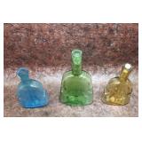Vintage Glass Violin/Fiddle Shaped Bottles