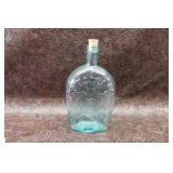 Union Civil War Era Clasped Hands Flask