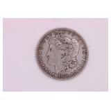 1880 P Morgan Silver One Dollar Coin