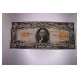 1922 $20 Gold Certificate