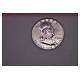 1958 P Franklin Half Dollar Coin