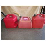 Three Gas Cans