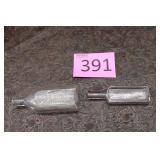 Two 1800s Medicine Glass Bottles