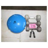 Dumb Bell Weights, Stretch Pillow, Grip Exerciser