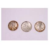 1944 & 1945 Walking Liberty Half Dollar Coins