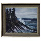 John Edwin Banton Costal Headland w Breaking Waves