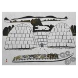 Pudlo Pudlat - Winter Camp Scene 40/50