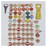 65 Pc Vintage Soda Cap & Opener Lot