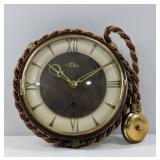 Vintage SOLAR Wall Clock w/ Pull Cord (As-Is)