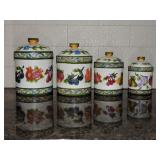 Jay Import Ceramic Fruit Canister Set (4)