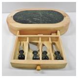 Sabatier Marble Cheese Board Set