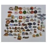 80 Pc Mixed Lapel Pin Collection