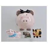 Piggy Banks & Pig Figurines Lot