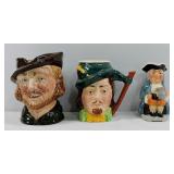Large Robin Hood Toby Jugs (3)