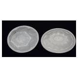 Antique White Ironstone Molds - 2 pcs