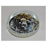 Bubble Core Art Glass Paperweight