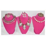 7pc Rhinestone Jewelry Lot