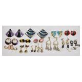 15pr Vintage & Retro Earrings Lot