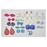 15 Pr Vintage Style Earrings Mixed Lot