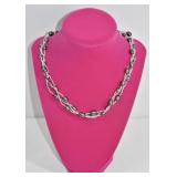 Black Freshwater Pearl Necklace 18'