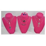 8pc Fashion Necklace & Earring Lot