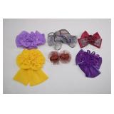 Decorative Bow & Floral Barrettes Lot