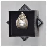 Artisan Spoon Ring Silver Plate Sz 8