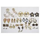 Vintage Mixed Earrings Lot 16 pcs
