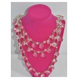 Graziano CA Crystal Glass Necklace