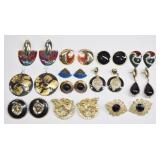 Vintage Earrings Lot 12 Pairs Statement Mix