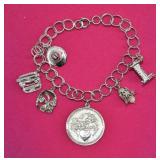 Sterling Charms & Bracelet