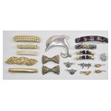 Vintage Hair Barrette & Clip Lot