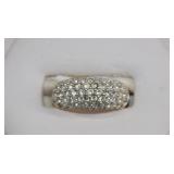 Sterling CZ Dome Ring 6.77g