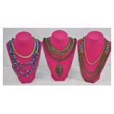Boho Statement Necklaces Lot 7 pcs