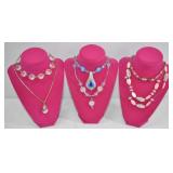6 Beaded & Pendant Fashion Necklaces