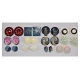 Vintage Clip-On Earrings Lot 12 Pairs