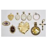 Costume Pendant Lot 10 Pcs Mixed Styles