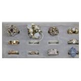 10pc Fashion Ring Lot Sz 5ï¿½7 Mixed Styles