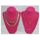 Vintage Necklace Lot w/ Choker 6 Pc