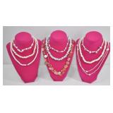 9pc Shell Bead Necklace Lot